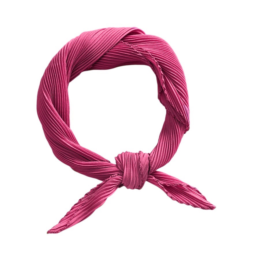 Косынка гофре, розовая гвоздика