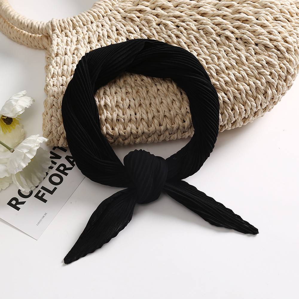 Косынка гофре, черный