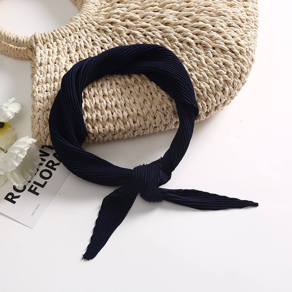 Косынка гофре, темно-синий