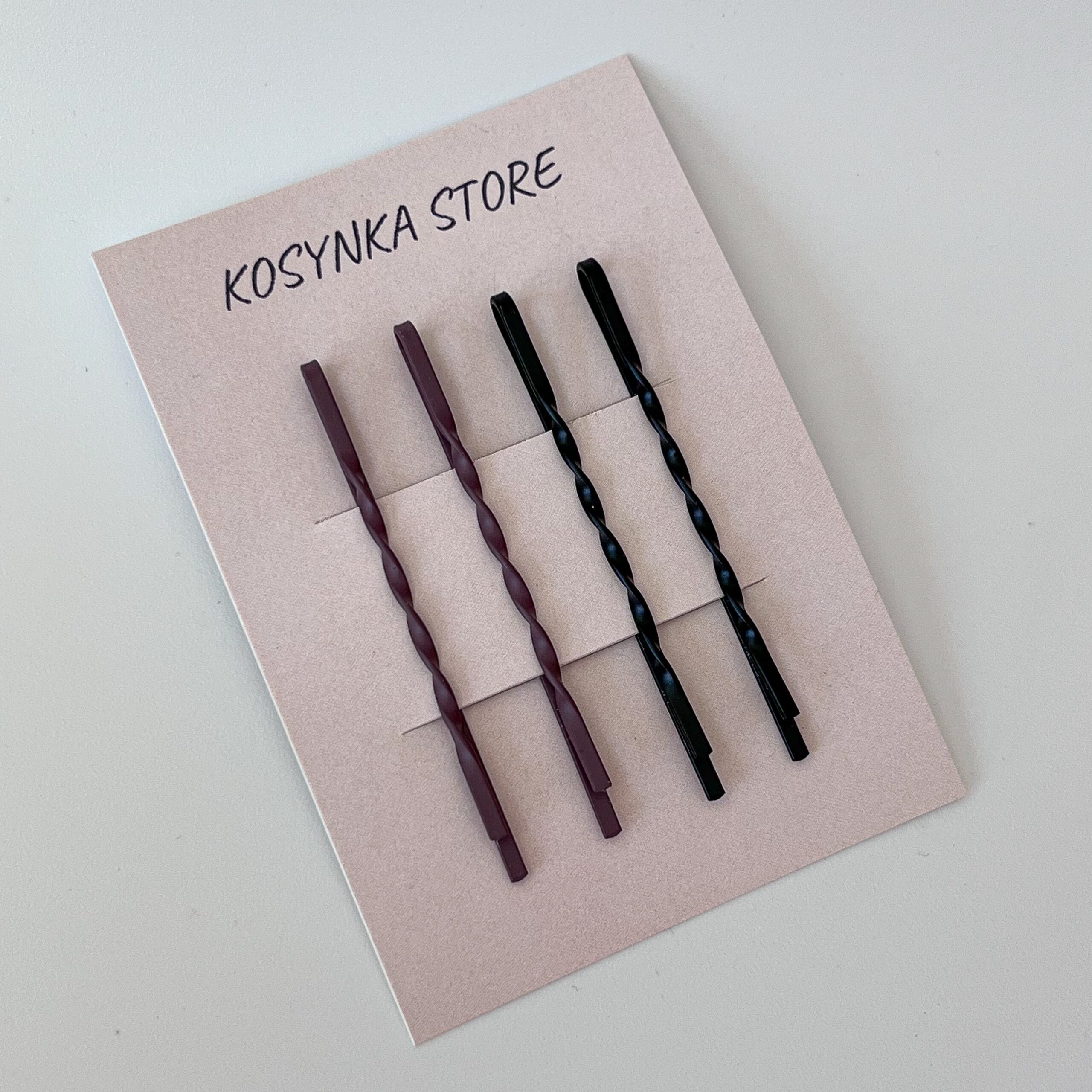 Невидимки «закрученные», черный и коричневый — изображение 2