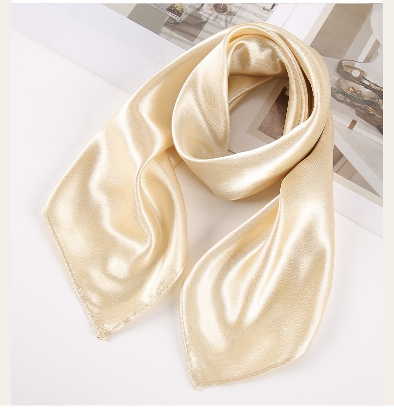 Атласный платок, шампань — изображение 2