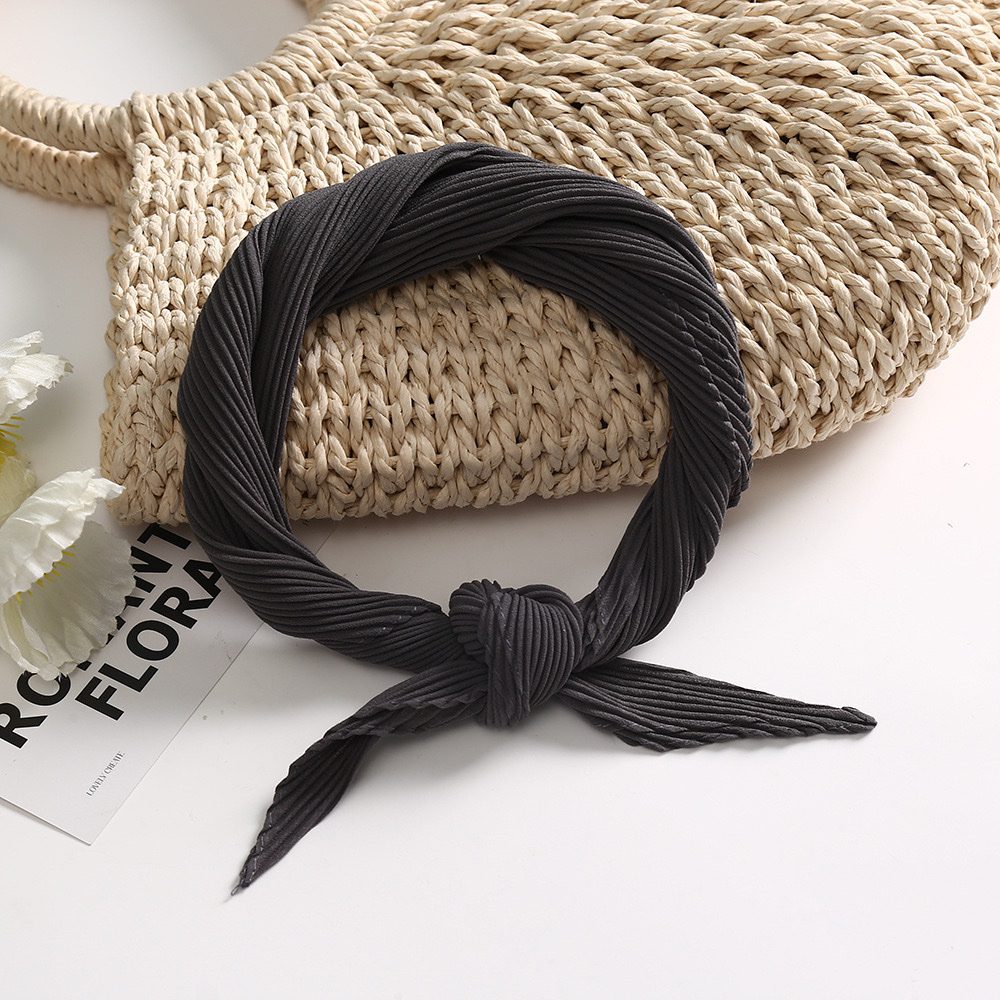 Косынка гофре, темно-серый