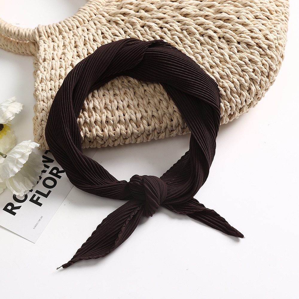 Косынка гофре, темно-коричневый