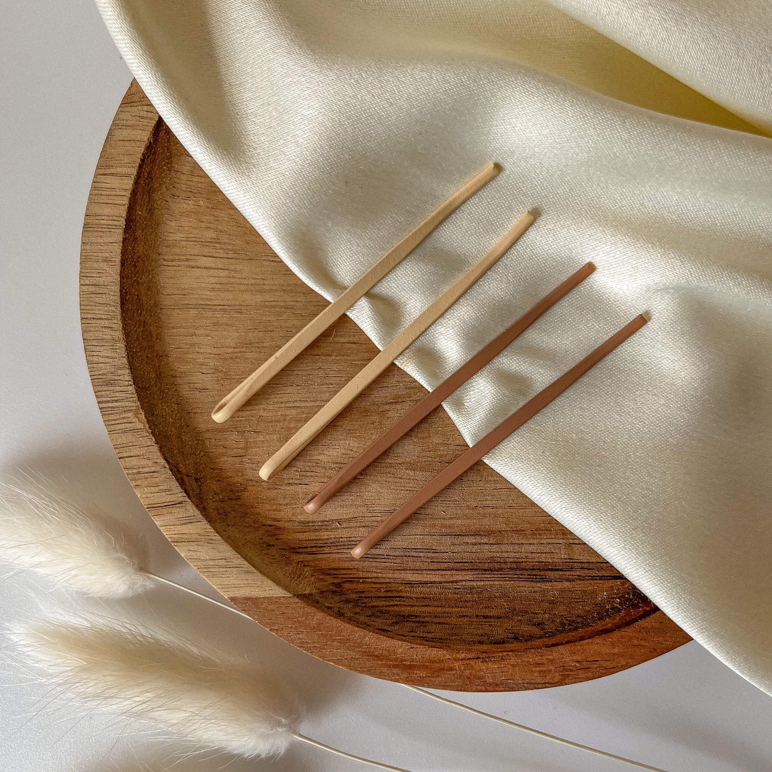 Невидимки матовые, молочный и бежевый