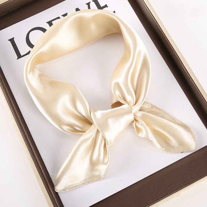 Атласный платок, шампань