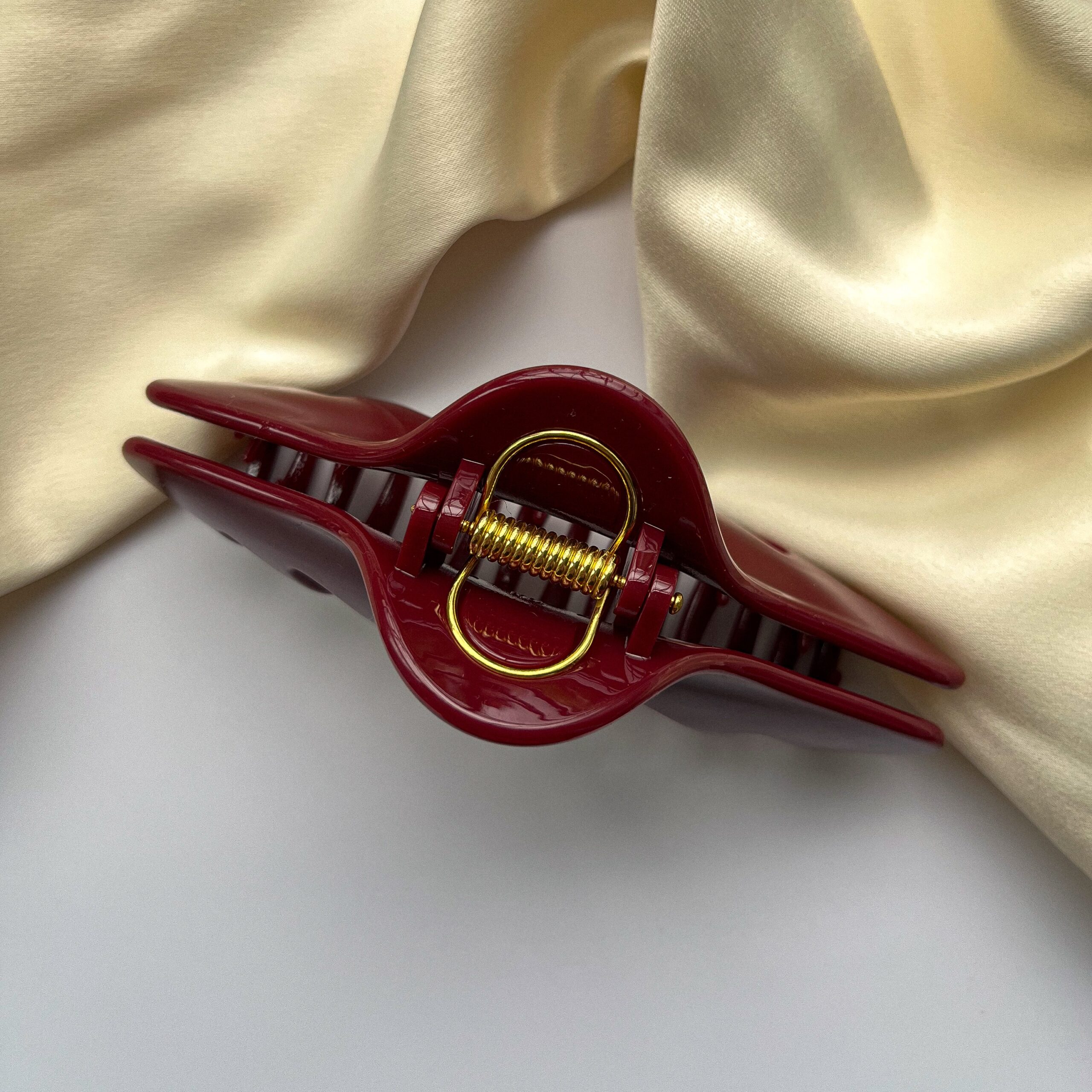 Крабик для волос "Elegant Claw", бордовый — изображение 2