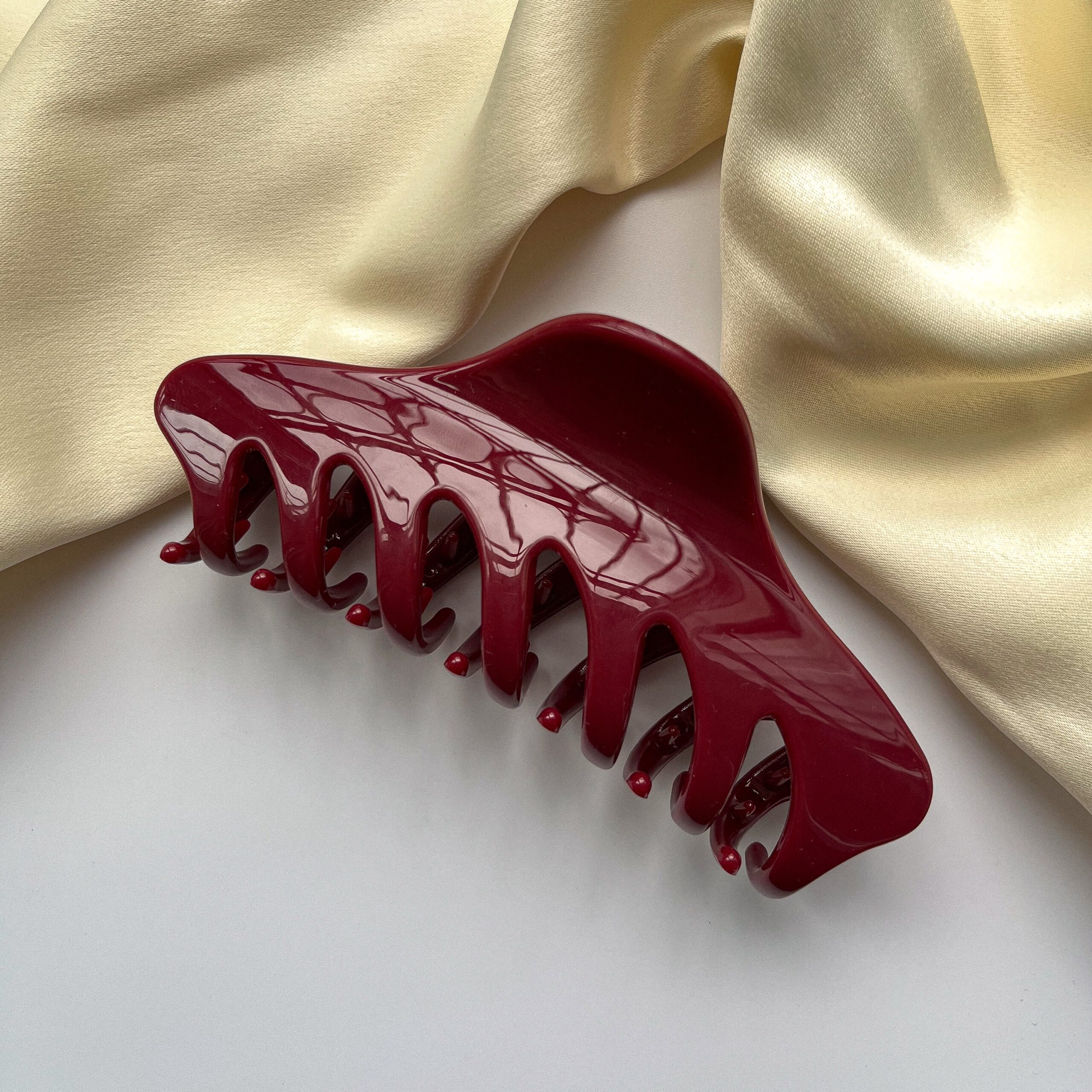 Крабик для волос "Elegant Claw", бордовый