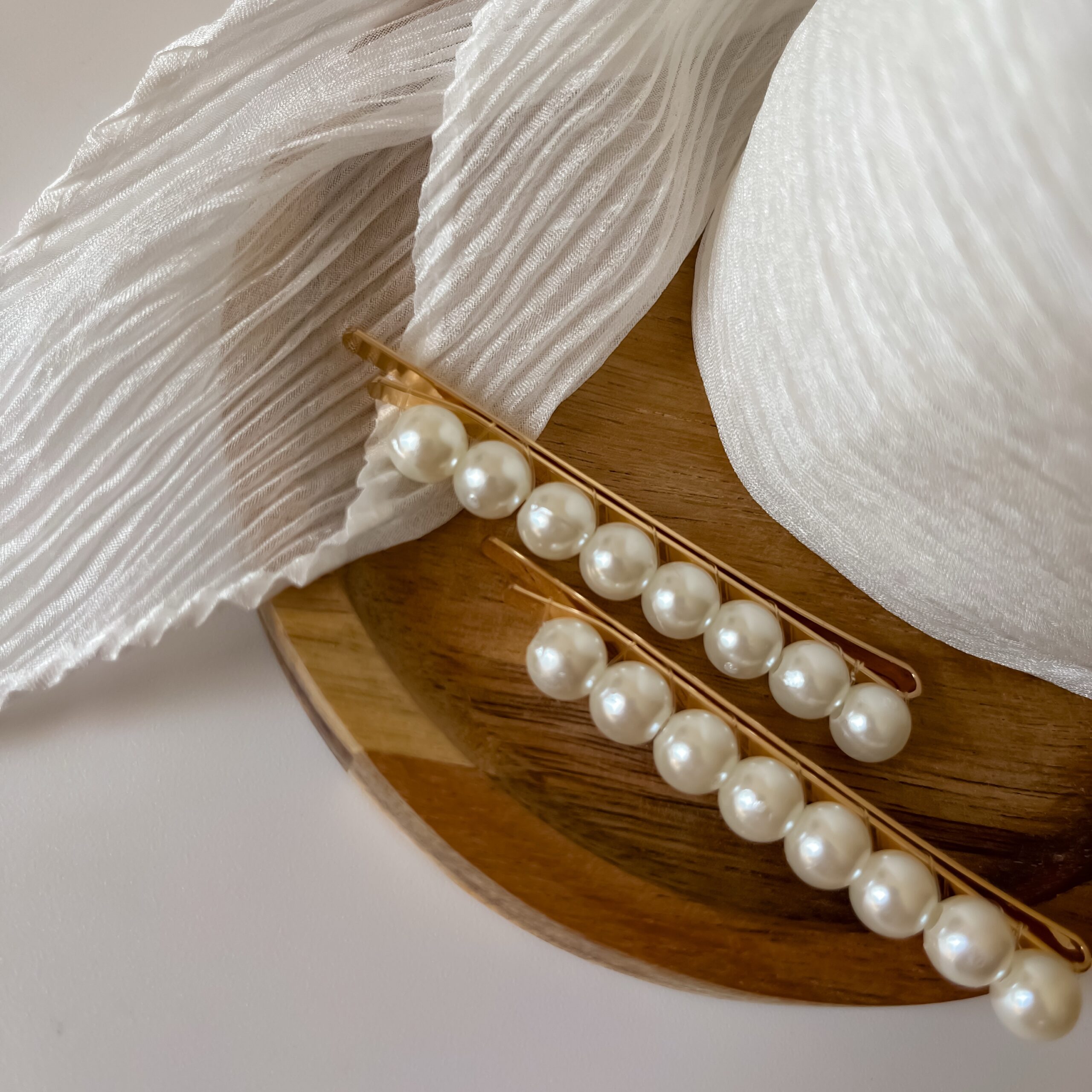 «Воздушное гофре» из тонкого шифона, белый (Maxi) — изображение 4