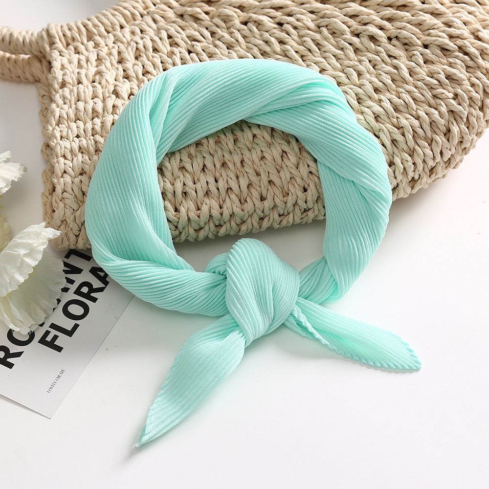 Косынка гофре из шифона, ментол