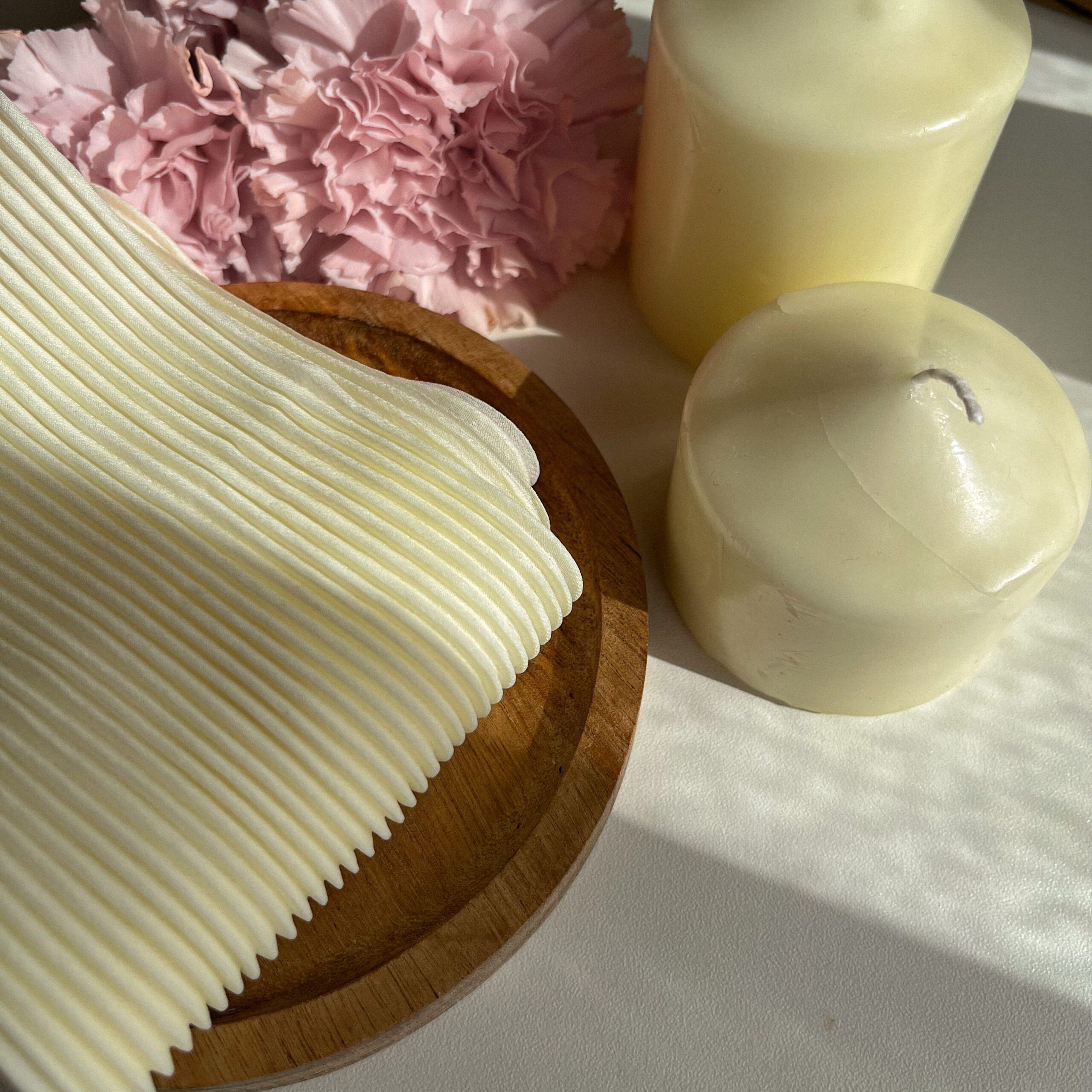 Косынка гофре, сливочный — изображение 2